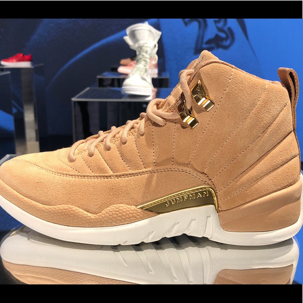 Jordan’s 12 suede leather shoes high top shoes